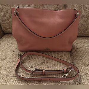 Coach Light Pink Blush Leather Crossbody/Shoulder Bag